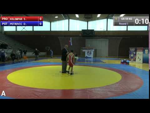 59. kg Sebastijan Kolompar (PRZR) - Dejan Petrović (POKA)
