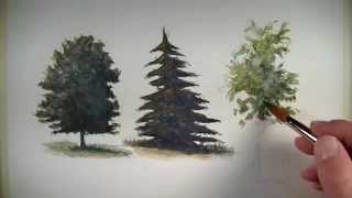 How to Paint Trees with Watercolor