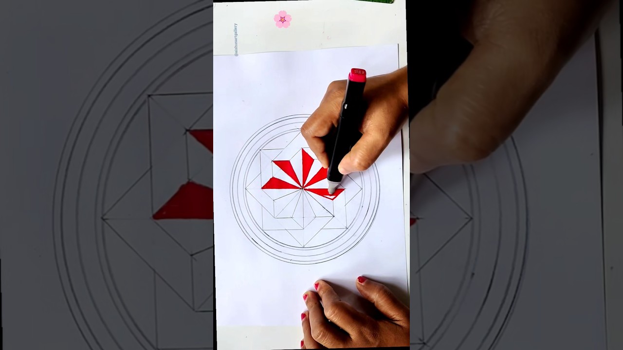 onam pookalam design drawing