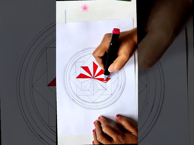 onam pookalam design drawing