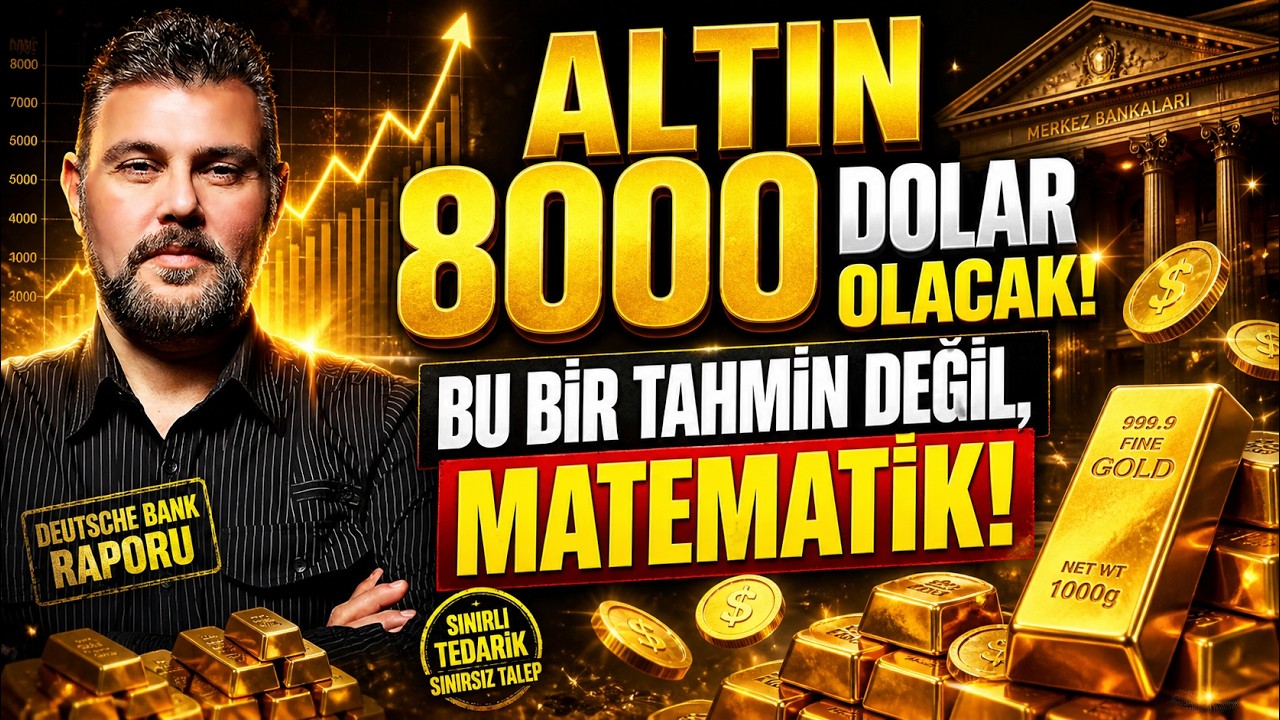 ALTIN 8.000 DOLAR OLACAK! BU BİR TAHMİN DEĞİL, MATEMATİK! MURAT MURATOĞLU