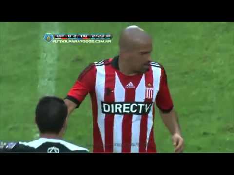 Expulsión Verón  Estudiantes 0   Tigre 2  Fecha 19  Torne Inicial 2013  Fútbol Para Todos