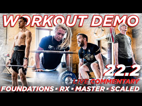22.2 *ALL FITNESS LEVELS* // CrossFit Open LIVE Demo & Commentary