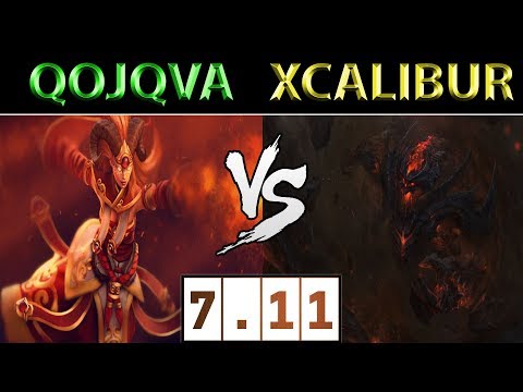 qojqva [Lina] vs Xcalibur [Shadow Fiend] ► Dota 2 7.11
