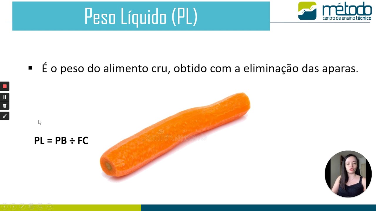 FATOR DE CORREÇÃO, PESO BRUTO, PESO LÍQUIDO | TÉCNICA DIETÉTICA E GESTÃO EM UAN