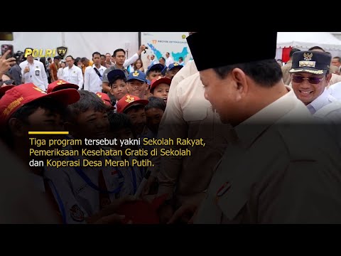 INFOGRAFIS PRESIDEN LUNCURKAN PROGRAM SEKOLAH RAKYAT HINGGA KOPDES MERAH PUTIH