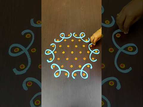 Easy Kolam For Beginners @RoopaRangoli #shorts #rangoli #kolam #muggulu #padikolam #kolangal