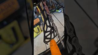 Here's how you can see what was bent - the hanger or the derailleur. #bikecomponents #bikehacks