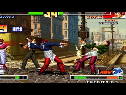 拳皇98：大口最秀小草对小孩最霸气八神！红蓝之火的碰撞惊艳全场