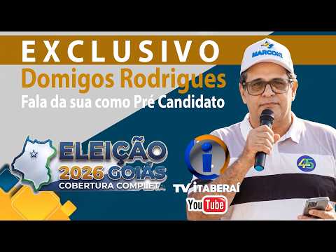 ELEIÇÃO 2026 GOIÁS | Domingos Rodrigues | Pré Candidato a Dep Estadual | TV Itaberaí