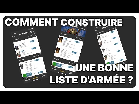 Comment construire une bonne liste d'armée à Warhammer 40K ?