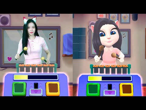 Imitate Angela to Play the Piano Level 30 | My Talking Angela 2 In The Real Life