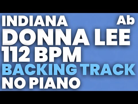 Indiana (Donna Lee) Backing Track in Ab 112 bpm - NO PIANO