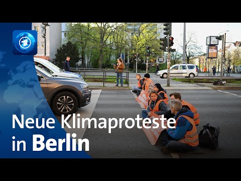 „Letzte Generation“ : Neue Proteste von Klimaaktivist:innen in Berlin
