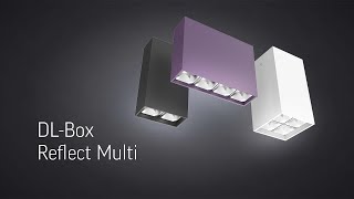 Светодиодный светильник VARTON DL-Box Reflect Multi 10 Вт 2x2 накладной 4000 К 80х80х300 мм RAL9003 белый муар 24° DALI