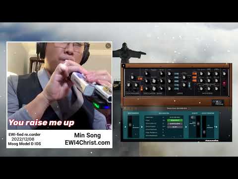 EWI4Christ : You Raise Me Up ( EWI-fied re.corder, Moog Model D IOS)