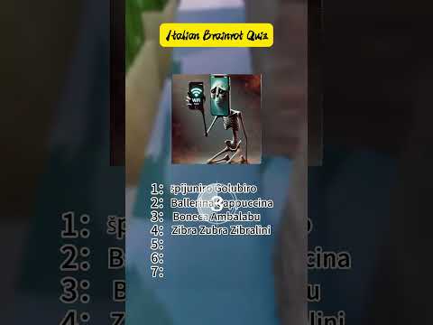 Try to name all of these brainrot memes 33 #brainrot #italianbrainrot #brainrotquiz #memes