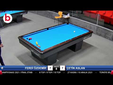 FERDİ ÖZDEMİR & ÇETİN ASLAN Bilardo Maçı - 