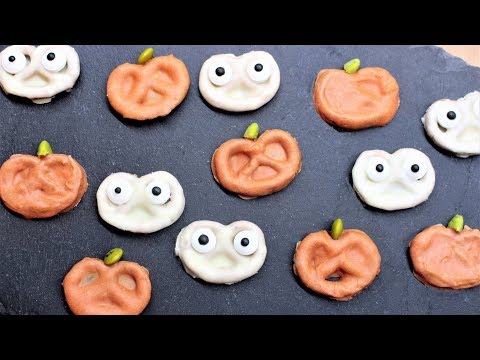Pretzels de Fantasmas y Calabazas!! Especial de Halloween para niños