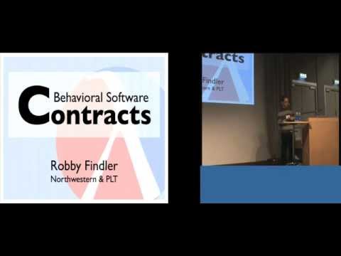 ICFP 2014: Behavioral Software Contracts - Robert Bruce Findler