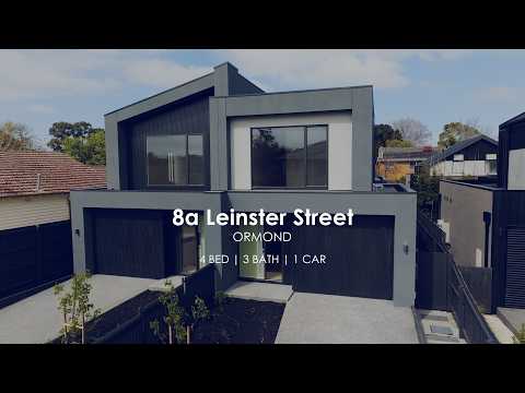 8A Leinster Street, Ormond, VIC 3204, 4 રૂમ, 3 બાથરૂમ, Townhouse