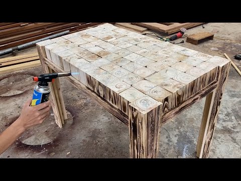 Amazing Design Ideas Woodworking Easy From Pallet - Build A Outdoor Dining Table From Blocks Pallets
