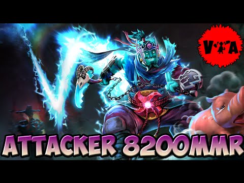 Dota 2 - Attacker 8200 MMR Plays Storm Spirit vol #1 - Ranked Match