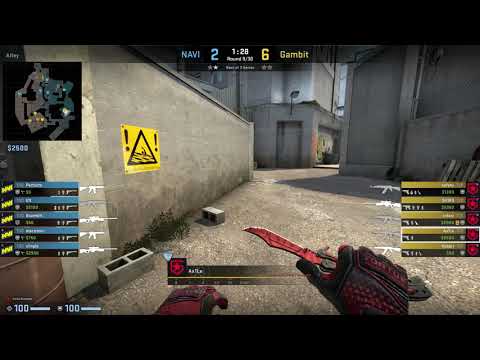 CS:GO POV Demo Gambit Ax1Le (26/14) vs Na'Vi (de_overpass)