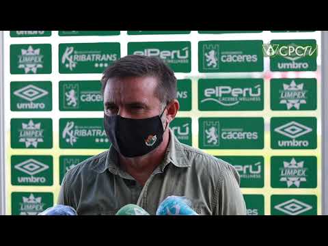 Rueda de prensa de Julio Cobos tras el partido ante el Diocesano