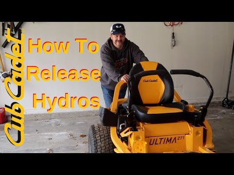 Cub Cadet Ultima ZT1 How To Release The Hydros