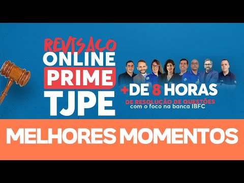 REVISAÇO TÉCNICO TJPE MELHORES MOMENTOS DO AULÃO [MAIS EDE 8 HORAS DE RESOLUÇÃO DE QUESTÕES]