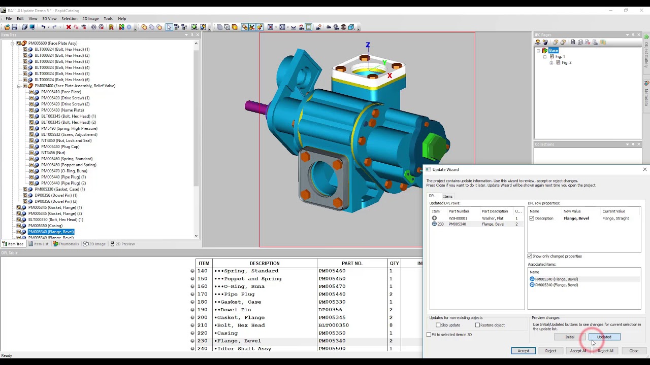 Cortona3D Rapidauthor 11: an automatic data update