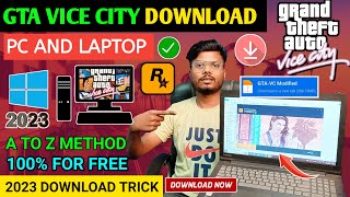GTA VICE CITY DOWNLOAD PC | HOW TO DOWNLOAD AND INSTALL GTA VICE CITY IN PC & LAPTOP | VICE CITY