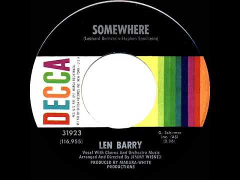 1966 HITS ARCHIVE: Somewhere - Len Barry (mono 45)