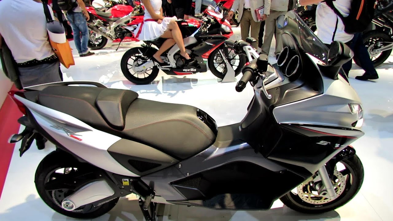 2014 Aprilia SRV 850 ABS ATC Scooter Walkaround - 2013 EICMA Milan Motorcycle Exhibition