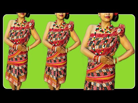 Tribal saree wearing |how to wear tribal saree | saree wearing for beginners |cutiepie lima