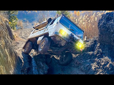 My 4x4 Pinzgauer simply tipped over at the off-road event *had to be rescued*
