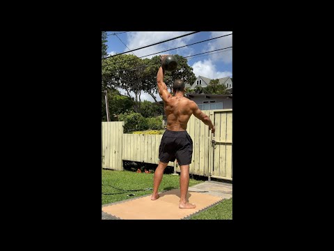 Day 289 FitPro Hawaii (2X SPEED) - 2 lbs. Jump Rope + 24 kg. Snatch Intervals - 3/2/21, 11:49 am