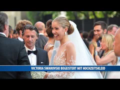 Victoria Swarovski begeistert mit Hochzeitskleid