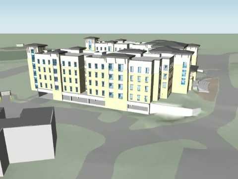 3D Model of the University of Dallas Student Housing Project