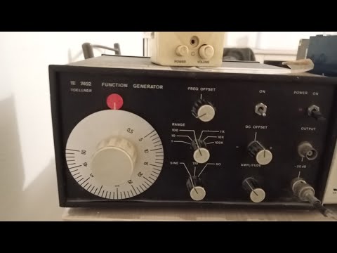Analisi guasti e riparazione generatore di funzioni anni 70 Tollener TE-7402