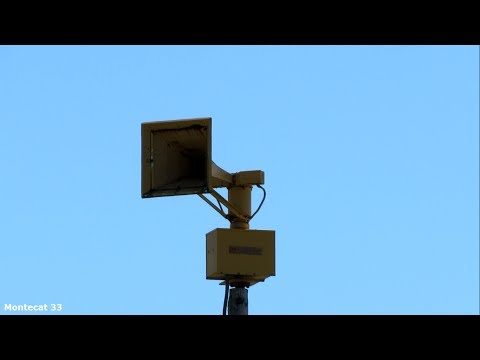 Federal Signal Thunderbolt 1003 Siren Test, Alert and Surprise Attack, Brodhead, WI