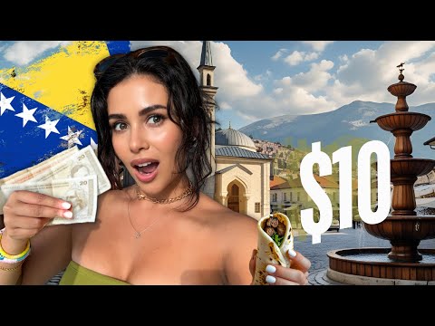$10 Challenge in Bosnia 🇧🇦 Food, Culture & Hidden Gems in Sarajevo!
