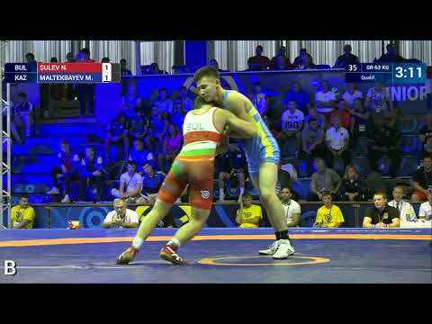 Qual. GR - 63 kg: N. SULEV (BUL) v. M. MALTEKBAYEV (KAZ)