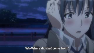 Oregairu - teacher bridge scene