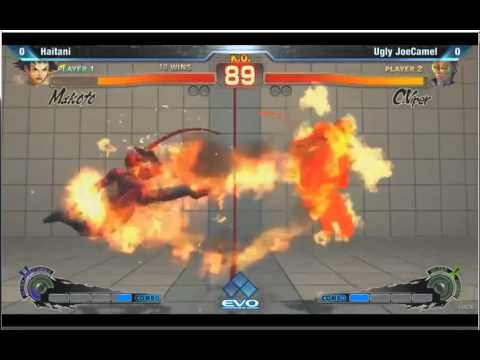 EVO 2012 Haitani (Makoto) Vs Ugly JoeCamel (C.Viper) SSF4AE Live Matches