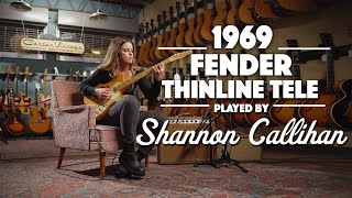 Video thumbnail for 1969 Fender Thinline Telecaster played by Shannon Callihan by Carter Vintage Guitars
