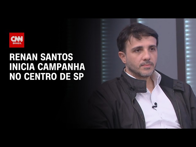 Renan Santos lança campanha à Presidência no centro de SP | AGORA CNN