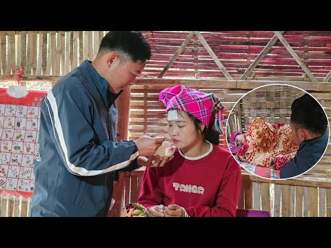 A kind man devotedly took care of his beloved while she was seriously ill. Love and life.