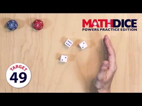 How To Play Math Dice Powers Practice Edition by ThinkFun